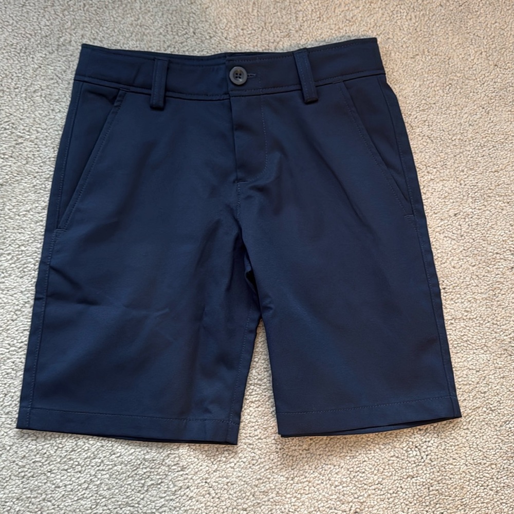 EUC Boys’ Under Armour Match Play Shorts Navy Sz YXS